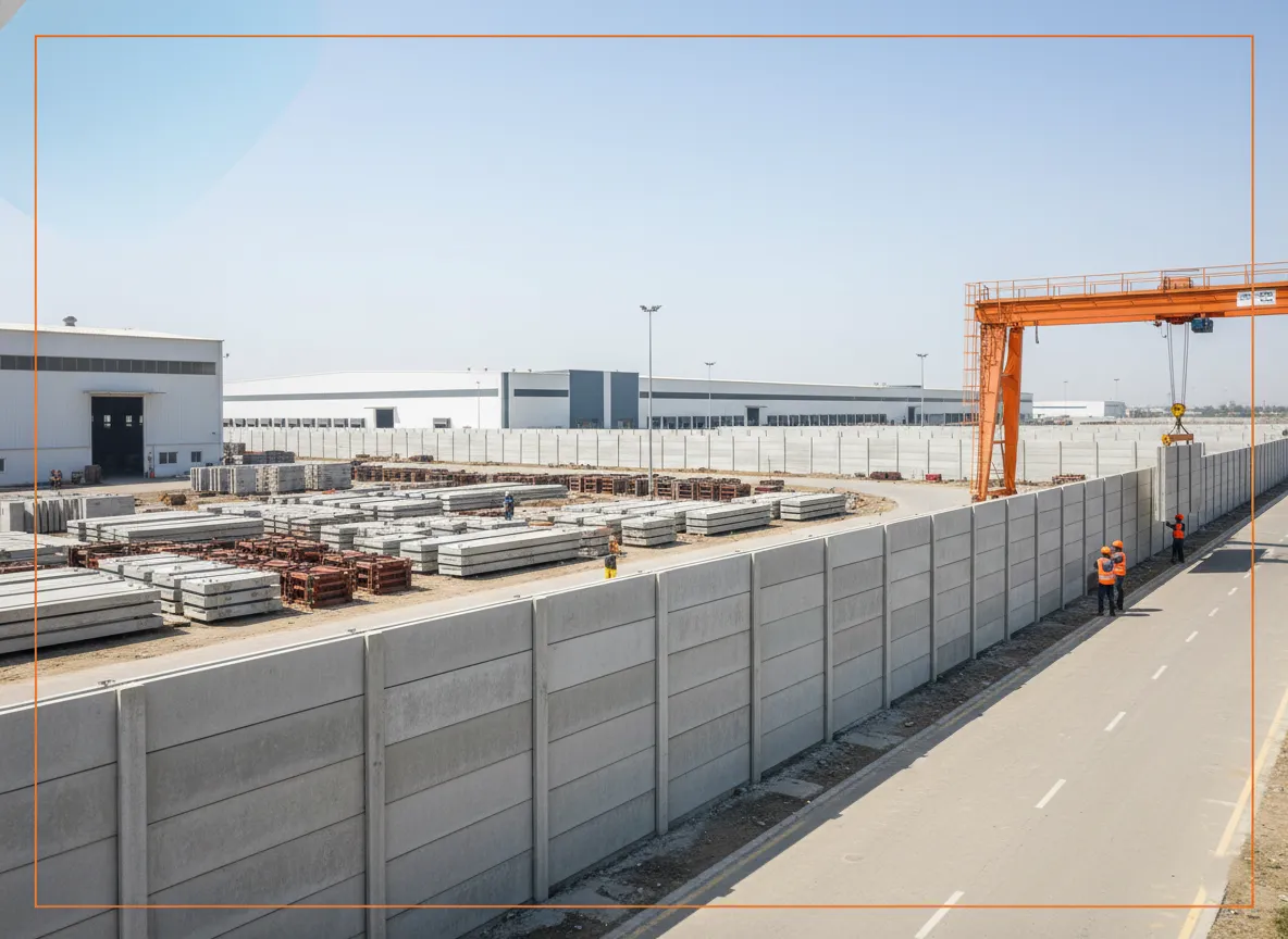 RCC Precast Boundary Wall Manufacturer in Agra